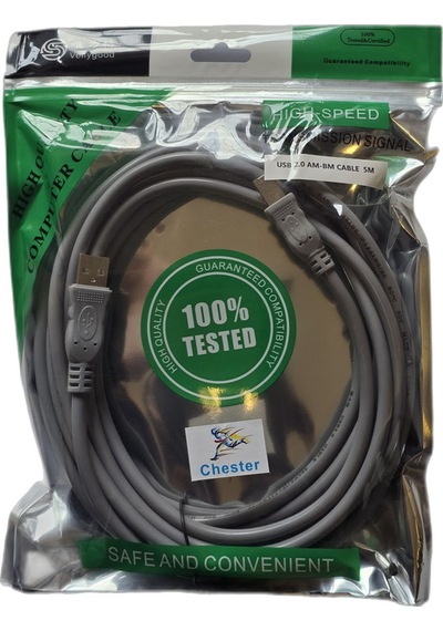 Usb Yazıcı Yazıcı-pc Bağlantı Kablosu 5 Metre - Uzun Printer Tarayıcı Ara Kablo Typ-b
