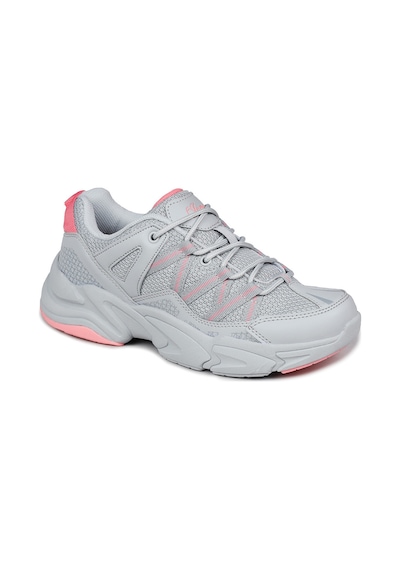 28701 Gri - Somon Pembe Kadın Sneaker Günlük Spor Ayakkabı