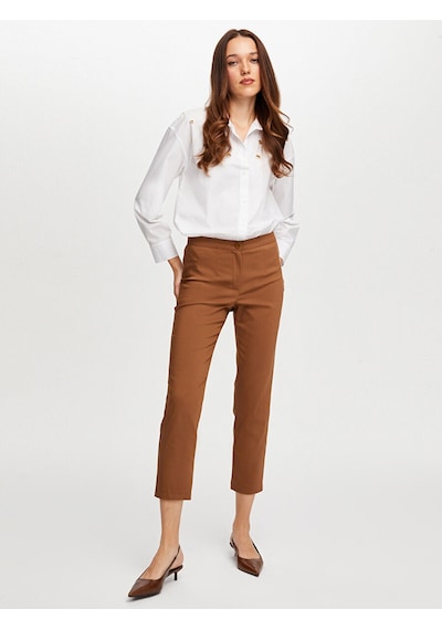 Faik Sönmez Slim Fit Klasik Pantolon W26pnt003 Bw26pnt00330 Kahve