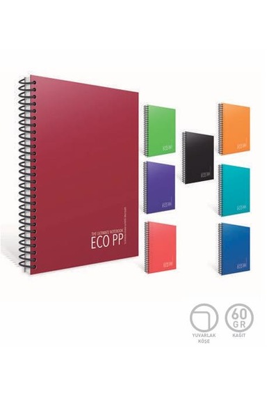 Gıpta 2032 Eko A4 100 Yp Çizgili Spr Pp Kapak Defter Çeşitli Renk Ve Desen