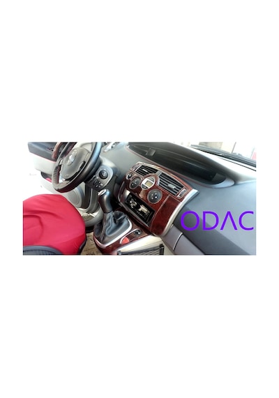 Renault Scenic 2 Torpido Kaplama, Maun Kaplama, Ahşap, Carbon