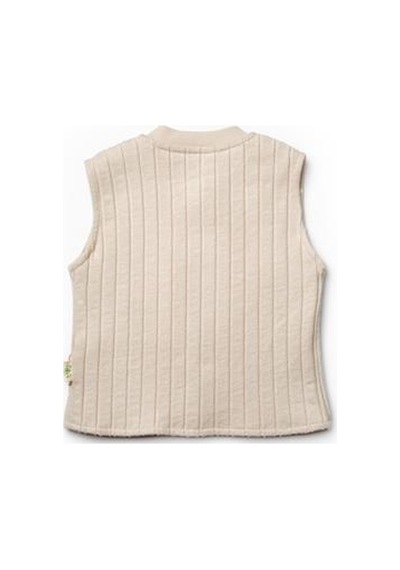 Babycosy Organic Wear Bebek Yelekli 3'lü Takım %100 Organic Pamuk Yenidoğan Serisi - Csy8115 Ekru