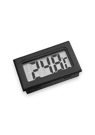 Dijital Mini Sıcaklık Isı Ölçer - Siyah
