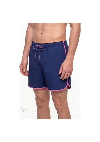 Penti Erkek Lacivert Pink Binding Deniz Şortu