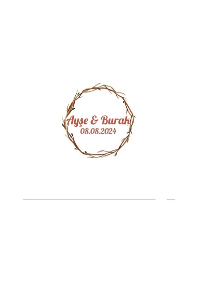 Kırmızı Meyveli Oval Kış Etiketi Kına Nişan Düğün 3x3 Cm Özel Etiket / 50 Adet Sticker Beyaz