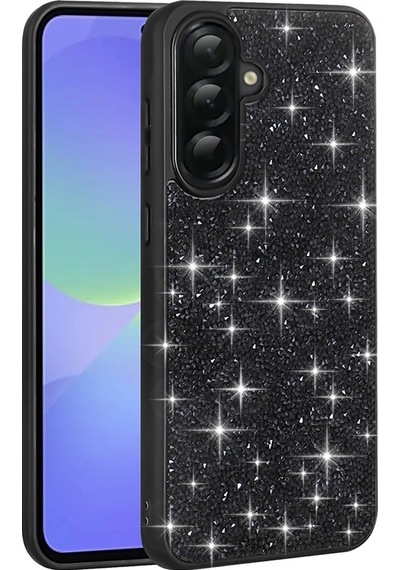 Samsung Uyumlu Galaxy A36 Kılıf Parlak Taşlı Tasarım Zore Pırlanta Kapak Çok Renkli