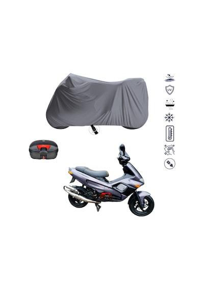 Piaggio Runner 180 Arka Çanta Uyumlu Motosiklet Branda Su Geçirmez Motor Branda