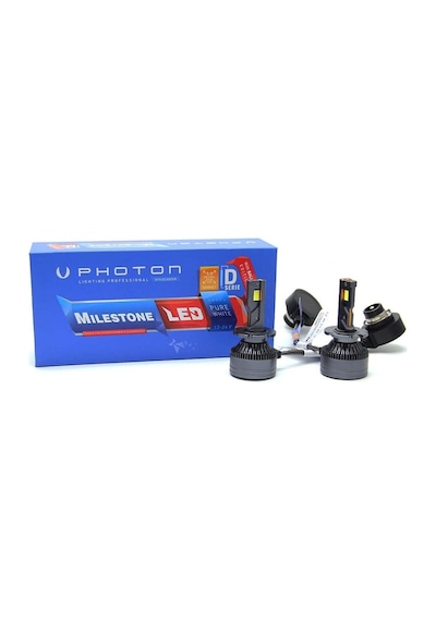 Photon 12v-85v D4s/d4r Csp Led Xenon Far Ampul Seti 6000k 12000 Lümen Milestone