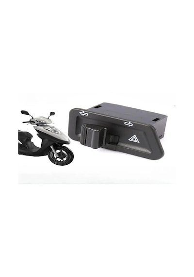 Scooter Motorsiklet 4 Lü Sinyal Düğmesi Üniversal Uyum