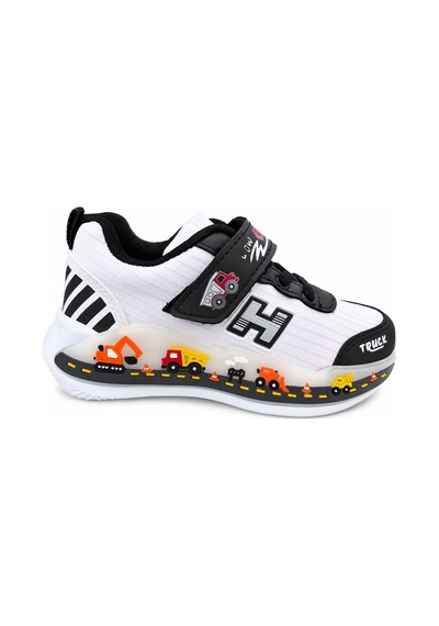 Papucumun Dünyası Çocuk Kız/erkek Işıklı Su İtici Özellikte Rahat Sneaker Beyaz