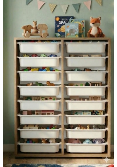 16 Adet Orta Boy Çekmeceli 110 Cm Atlantik Çam Çocuk Odası Oyuncak Dolabı Ve Çok Amaçlı Saklama Ünitesi - Depolayıcı Düzenleyici Organizer Ahşap 16 Adet Orta Boy Çekmeceli 110 Cm Atlantik Çam Çocuk Odası Oyuncak Dolabı Ve Çok Amaçlı Saklama Ünitesi - Depolayıcı Düzenleyici Organizer Ahşap