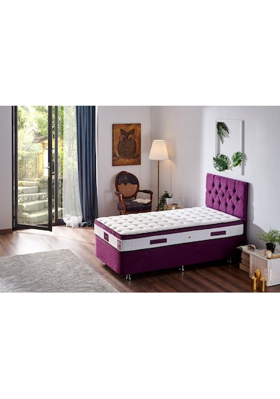 Nironyatak Niron Violet 90X200 Tek Kişilik Gizli Pedli Yatak Full Ortopedik