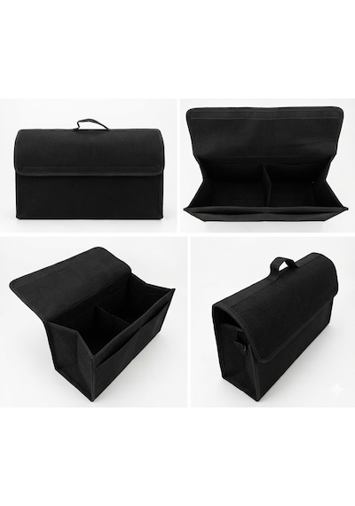 Halı Bagaj Çantası Avadanlık Düzenleyici Organizer 30x50cm Siyah