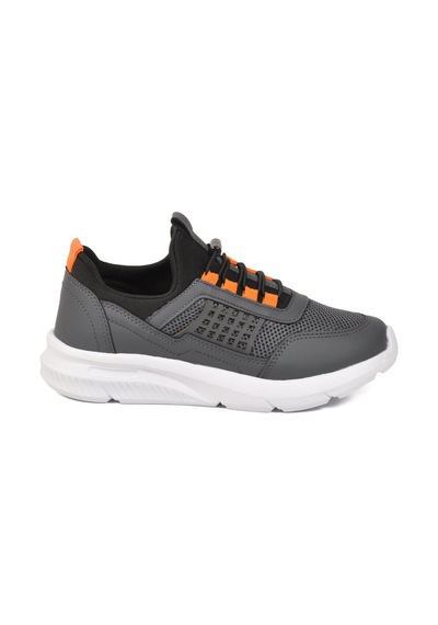 Walkway Füme Turuncu Fileli Hafif Esnek Unisex Çocuk Spor Ayakkabı 9060 Motano F Füme - Turuncu