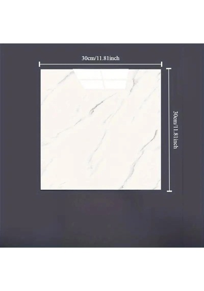 Beyaz Mermer Desenli Alüminyum Plastik Duvar Stick Elx28862-7d902