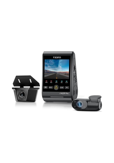 Viofo A229 Pro W 3 Kameralı Ön+arka Su Geçirmez+iç 4k+2k+1080p So