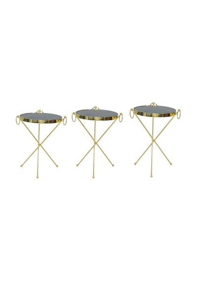 Zigon Brc Küpe Model Sehpa Metal Bakır Roza Renk Ayak Kırılmaz Cam Tabla El Yapım