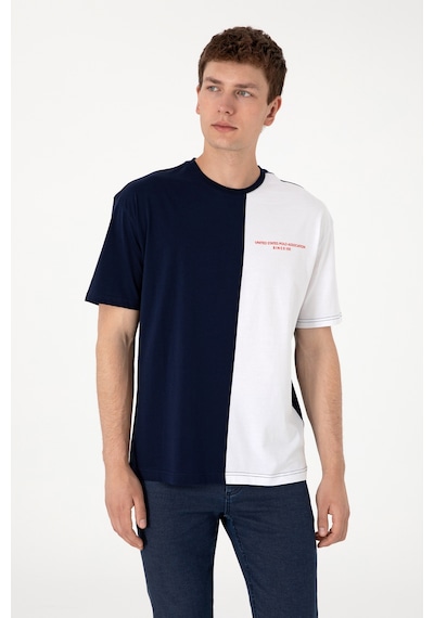U.S. Polo Assn. Erkek Comfort Fit Bisiklet Yaka Lacivert Tişört 50306903-VR033