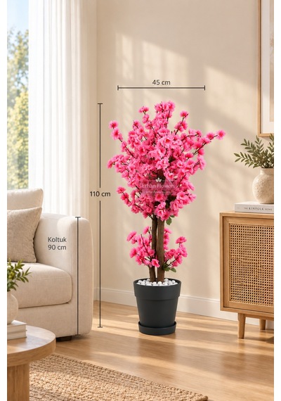 110 Cm Yapay Dekoratif Ağaç Çok Renkli
