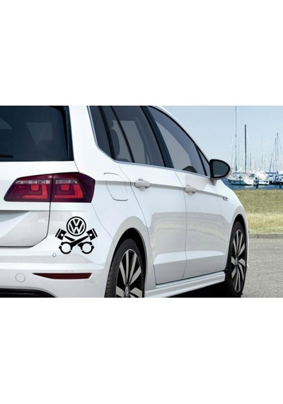 Volkswagen Piston Araba Sticker Yapıştırma