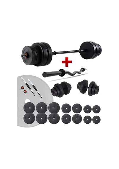 Spor 98 Kg Z Bar Halter Seti Ve Dambıl Seti Ağırlık Fitness Seti