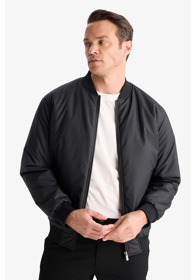 Defacto Slim Fit Dar Kesim Kolej Yaka Fermuarlı Su Geçirmez Bomber Mont A3105ax25aubk27 Siyah Defacto Slim Fit Dar Kesim Kolej Yaka Fermuarlı Su Geçirmez Bomber Mont A3105ax25aubk27 Siyah