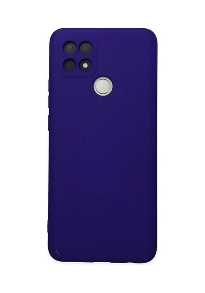 Oppo A15 Kılıf Nano İçi Kadife Silikon - Mor Belirtilmemiş
