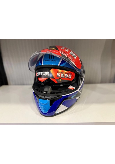 Kask Mt Thunder 4 Sv Freeway A5 Parlak Mavi