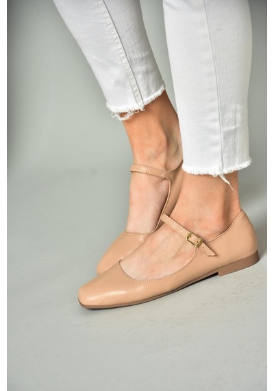 Fox Shoes S726252509 Ten Kadın Babet Ten Rengi