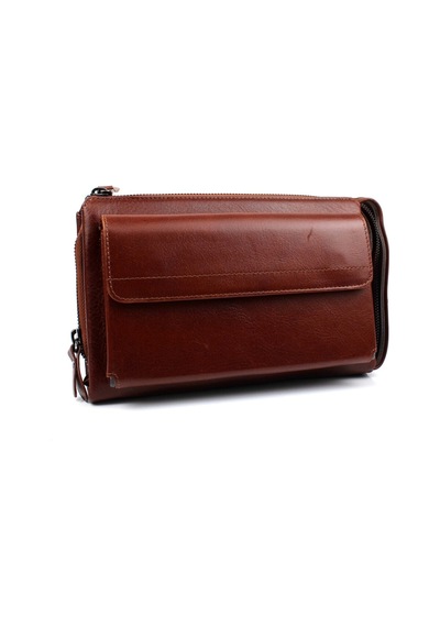 Alphaclub Bag Erkek Hakiki Deri Bordo El Çantası Clutch Portföy Çanta