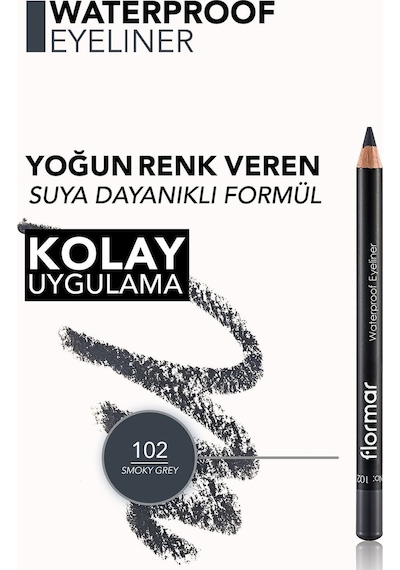 Flormar Suya Dayanaklı Göz Kalemi - Gri Waterproof