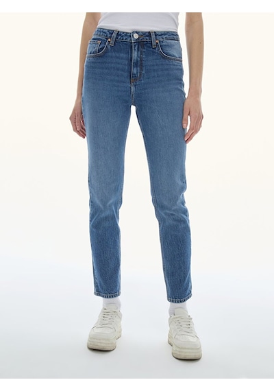 Ltb Ronna X Yüksek Bel Dar Paça Slim Kadın Jean Pantolon 010095164015819 - 55278 Koyu Mavi