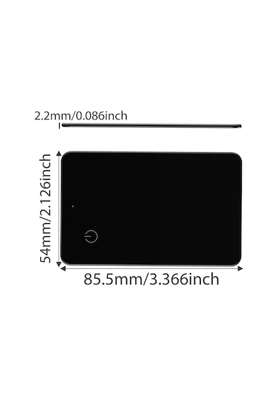 Micflip P045 Suya Dayanıklı AppleiOs UyumluVe Android Uyumlu Wireless Özellikli Akıllı Takip Kartı Siyah
