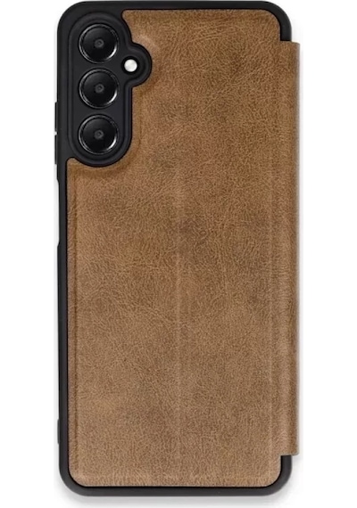 Newface  Samsung  Uyumlu Galaxy S24 Fe Kılıf Flip Cover - Taba