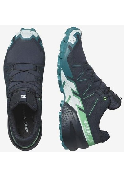 Salomon 474653 Speedcross 6 Carbon/tahitian Tide/white Erkek Outdoor Ayakkabı 001