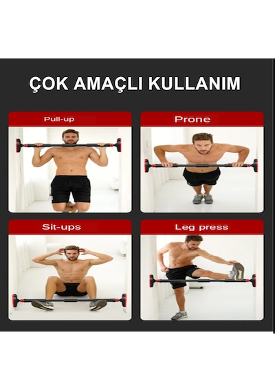 Reidan Yeni Nesil 92-120 CM Barfiks Çubuğu Süngerli Ayarlanabilir Barfiks