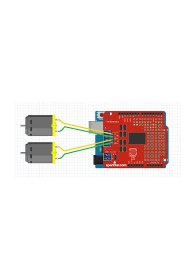 Ardumoto Motor Sürücü Shield - L298P Motor Sürücü Modül
