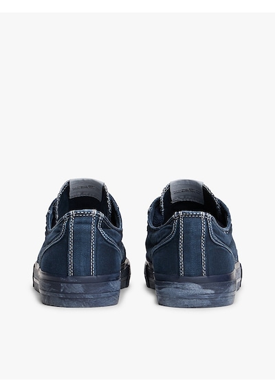 Tommy Hilfiger Archıve Vulc. Y2k Washed Canvas Erkek Mavi Sneakers - Em0em01720
