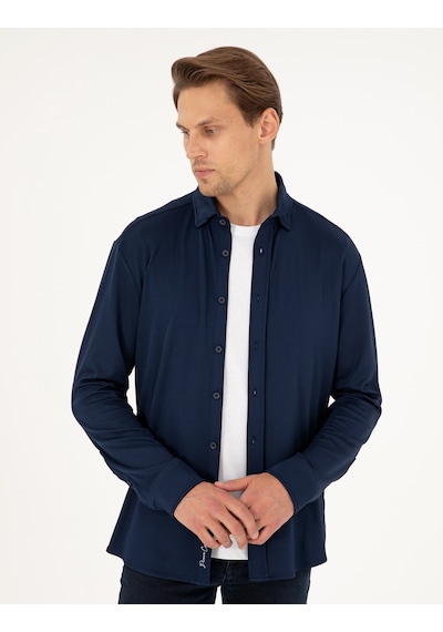 Pierre Cardin Erkek Lacivert Gömlek Örme 50293240-vr033 Lacivert