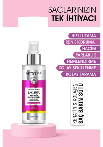 Neocure Keratin Kolajen Saç Bakım Sütü 200 ML