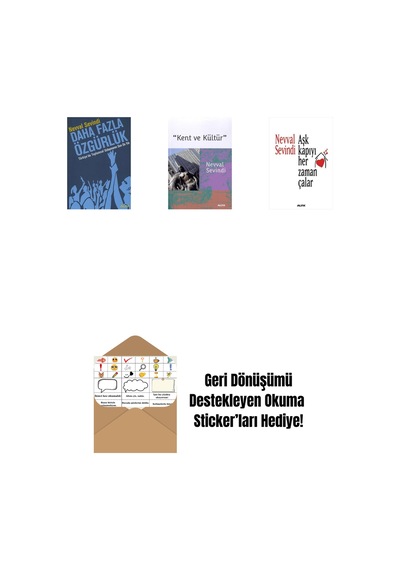 Daha Fazla Özgürlük + Kent Ve Kültür + Aşk Kapıyı Her Zaman Çalar + Okuma Sticker'ları