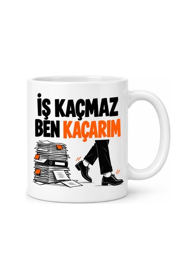 Agc Uygun Sepet İş Beklesin Tasarımlı Porselen Kupa - Model 766 Agc