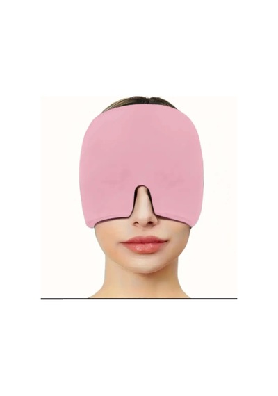 Yıwushı 1 Adet Yeniden Kullanılabilir Jel Şapkası, Yüz İçin Soğutucu Jel Bandana Pembe