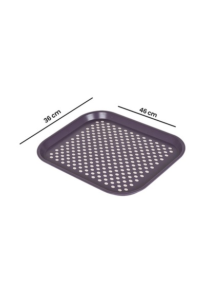 Plastartt Kaymaz Tepsi - Gri - 46x36 Cm Çok Renkli