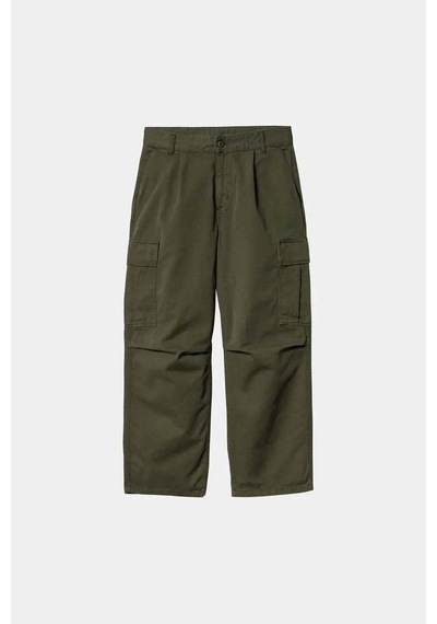 Carhartt Wıp Renkli Cole Cargo Pantolon - %100 Organik Pamuk, Geniş Paça Model Yeşil