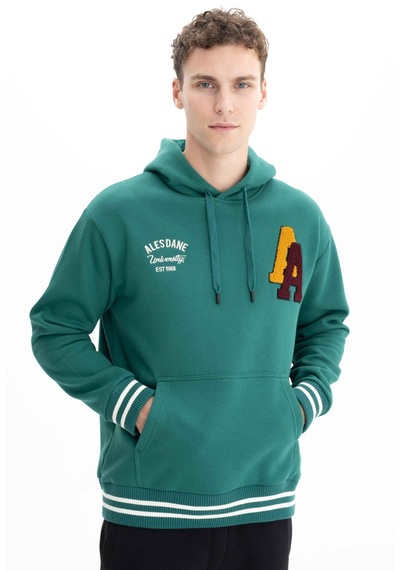 AR-MA Arma Erkek Relax Fit 3 İplik Kapşonlu Kanguru Cepli Sweatshirt 001
