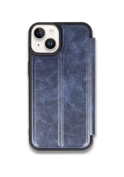 Newface Apple iPhone Uyumlu 14 Kılıf Flip Cover - Lacivert Diğer