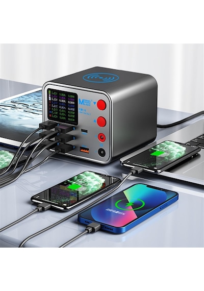 Ma Ant Dianba No.1 8-Port PD + QC3.0 Akıllı Hızlı Kablosuz Şarj ve Güç Kaynağı