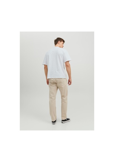 Jack & Jones Jorbrınk Studio Erkek Bisiklet Yaka Turuncu T-shirt 12227718 Beyaz