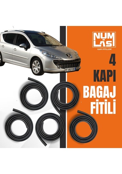 Peugeot 207 Station Wagon 4 Kapı + Bagaj Fitili-a Kalite-numlas-nm3651